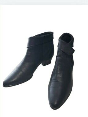 Vintage Apostrophe Leather Booties